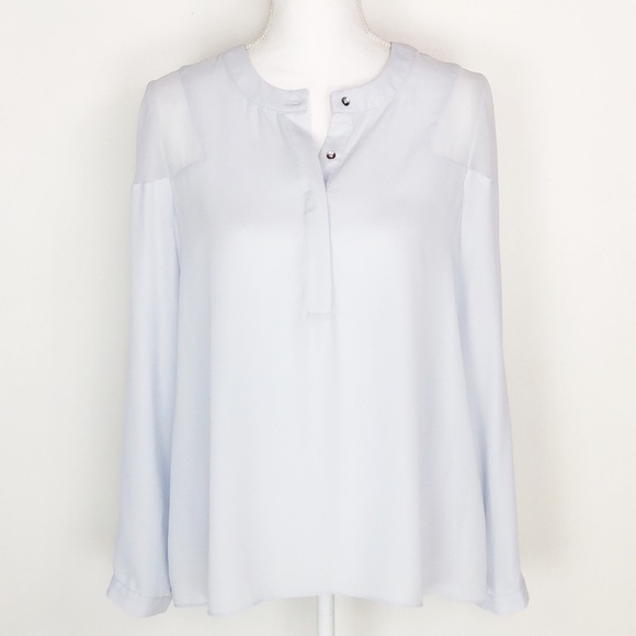 1. State Tops - 1. STATE Quarter Button Blouse in Lilac